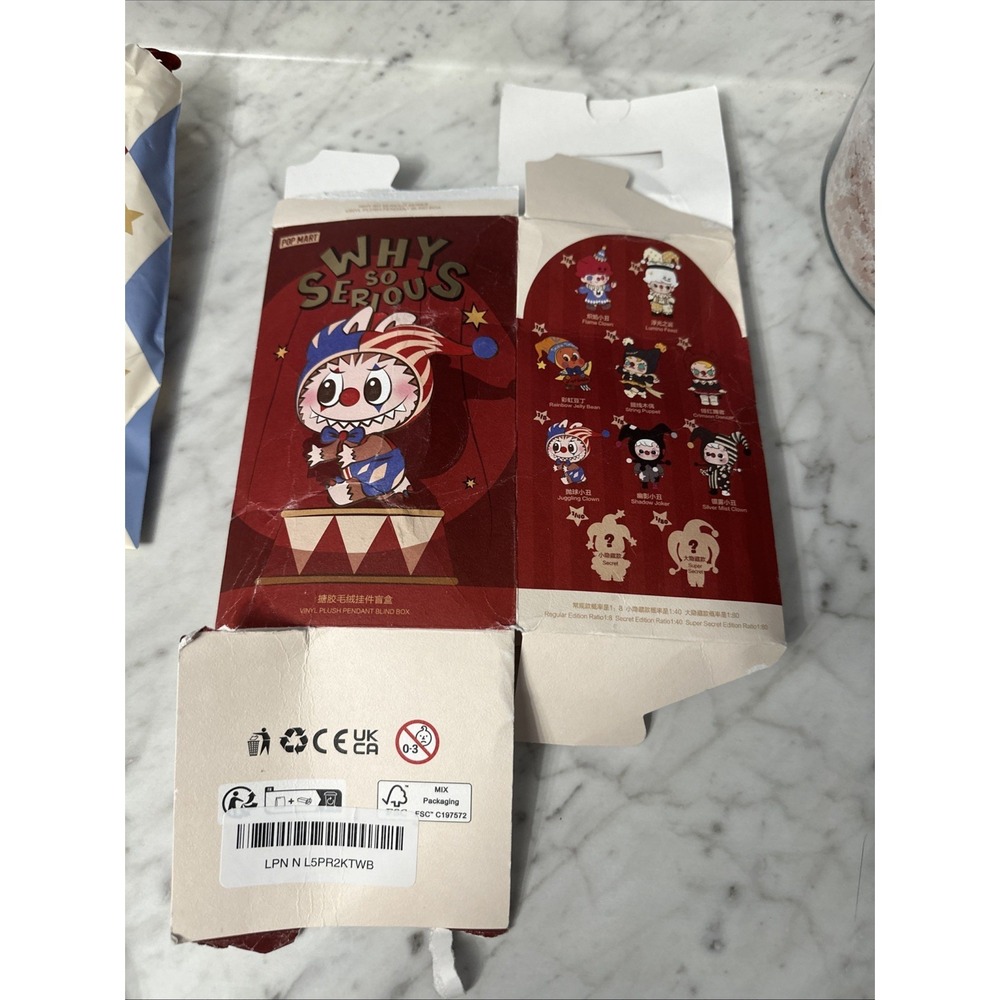 POP‎ MART Why So Serious Vinyl Plush - CONFIRMED BLIND BOX (Silver Mist Clown) - Picture 13 of 14